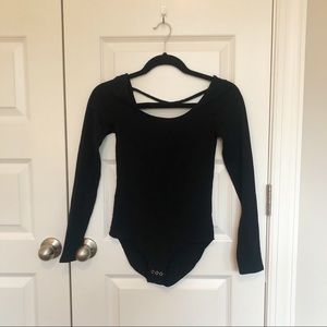 Black Body Suit with Straps
